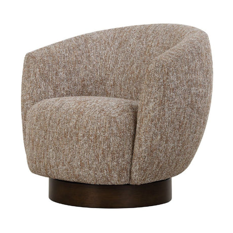 Modern European furniture - Brown Barrel Swivel Chair - www.oroa.com