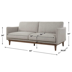   Beige Boucle Sofa | Oroa.com