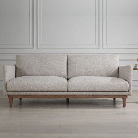 Modern European furniture - Beige Boucle Sofa - www.oroa.com