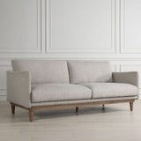 Modern European furniture - Beige Boucle Sofa - www.oroa.com