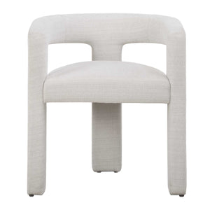   White Three-Legged Dining Chair | Oroa.com