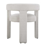 White Three-Legged Dining Chair | Uttermost Perspective