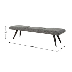   Gray Boucle Bench | Oroa.com