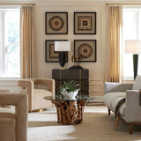 Modern European furniture - Beige Boucle Modern Swivel Chair - www.oroa.com