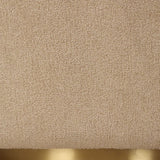 Modern European furniture - Beige Boucle Modern Swivel Chair - www.oroa.com