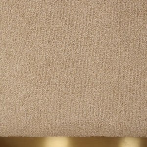   Beige Boucle Modern Swivel Chair | Oroa.com