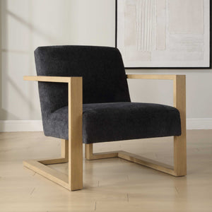   Blue Chenille Accent Chair | Oroa.com