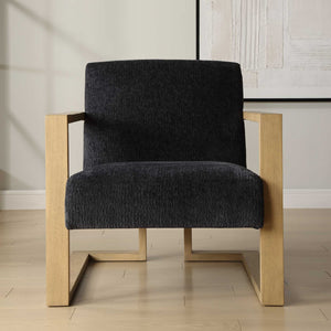   Blue Chenille Accent Chair | Oroa.com