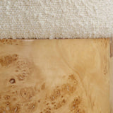Modern European furniture - Poplar Burl Base Ottoman - www.oroa.com
