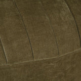 Modern European furniture - Green Chambray Channeled Swivel Chair - www.oroa.com