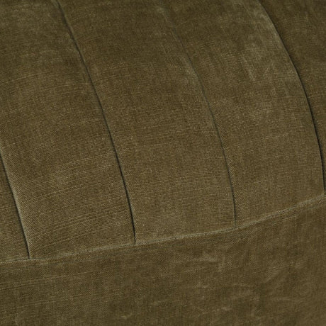 Modern European furniture - Green Chambray Channeled Swivel Chair - www.oroa.com