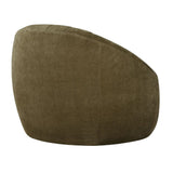 Modern European furniture - Green Chambray Channeled Swivel Chair - www.oroa.com