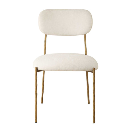 Modern European furniture - White Floating-Back Dining Chairs (2) - www.oroa.com