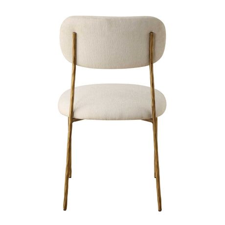 Modern European furniture - White Floating-Back Dining Chairs (2) - www.oroa.com
