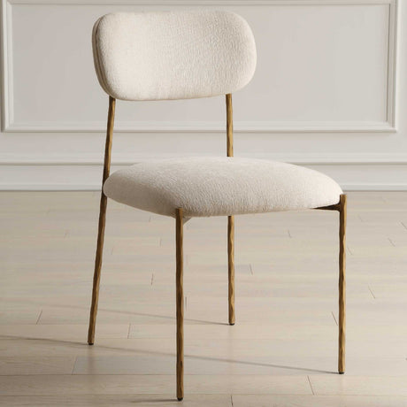 Modern European furniture - White Floating-Back Dining Chairs (2) - www.oroa.com