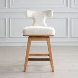 Modern European furniture - White Swivel Counter Stool - www.oroa.com
