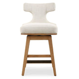 Modern European furniture - White Swivel Counter Stool - www.oroa.com