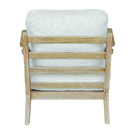 White Sheepskin Cushioned Lounge Chair | Uttermost Laid Back