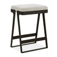Modern European furniture - White Boucle Seat Counter Stool - www.oroa.com