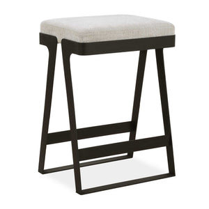   White Boucle Seat Counter Stool | Oroa.com