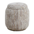 Modern European furniture - Tan Slubbed Boucle Storage Ottoman - www.oroa.com
