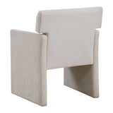 White Velvet Dining Chair | Uttermost Colette