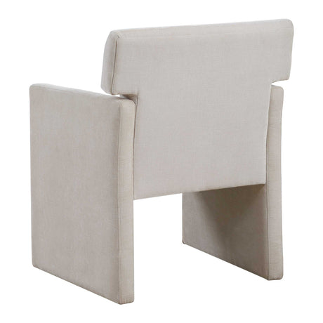 White Velvet Dining Chair | Uttermost Colette