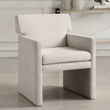 White Velvet Dining Chair | Uttermost Colette