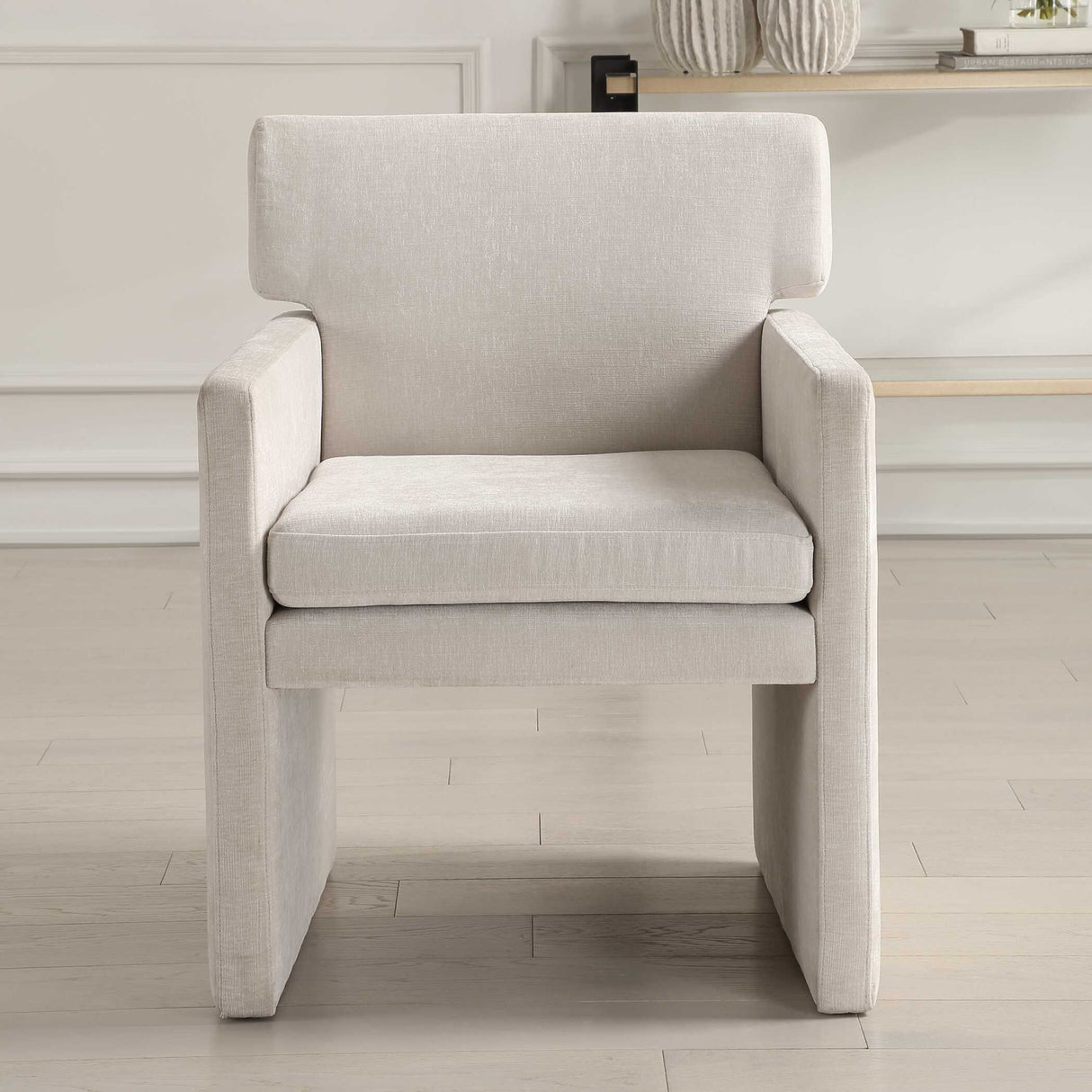   White Velvet Dining Chair | Oroa.com