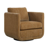 Chenille Rounded Swivel Chair | Uttermost Abound
