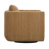Chenille Rounded Swivel Chair | Uttermost Abound