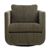 Chenille Rounded Swivel Chair | Uttermost Abound