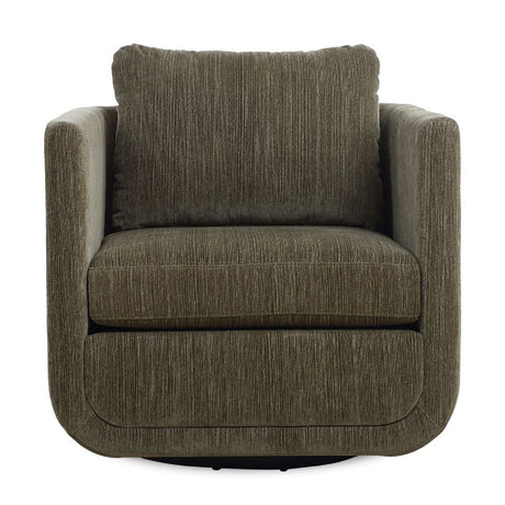 Chenille Rounded Swivel Chair | Uttermost Abound