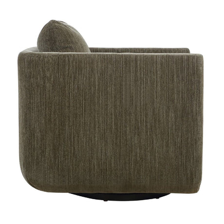 Chenille Rounded Swivel Chair | Uttermost Abound