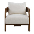 Modern European furniture - Solid Oak T-Back Accent Chair - www.oroa.com