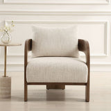 Modern European furniture - Solid Oak T-Back Accent Chair - www.oroa.com