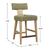 T-Shaped Back Counter Stool | Uttermost Elysian