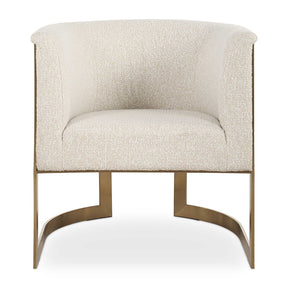Tan Boucle Cantilevered Accent Chair by Uttermost Bellina