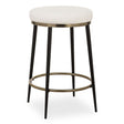 Modern European furniture - Cream Chenille Round Counter Stool  - www.oroa.com