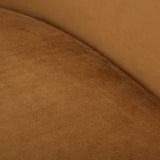 Curved-Back Velvet Swivel Chair | Uttermost DeSoto