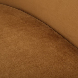   Curved-Back Velvet Swivel Chair | Oroa.com