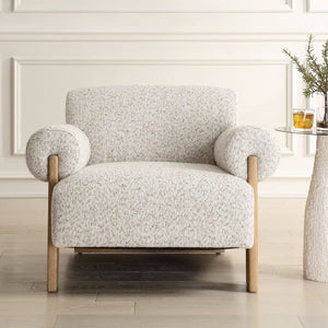   Boucle Rolled-Arm Accent Chair | Oroa.com