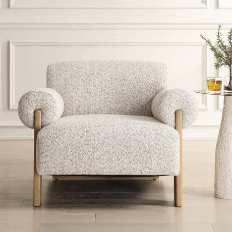 Modern European furniture - Boucle Rolled-Arm Accent Chair - www.oroa.com