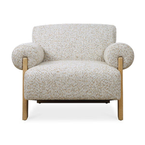   Boucle Rolled-Arm Accent Chair | Oroa.com