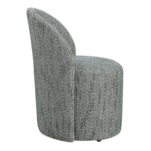   Chenille Caster Swivel Dining Chair | Oroa.com