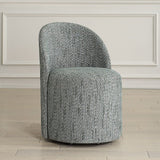 Chenille Caster Swivel Dining Chair | Uttermost Roll With It
