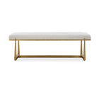 Modern European furniture - Upholstered Wool-Inspired Bench - www.oroa.com