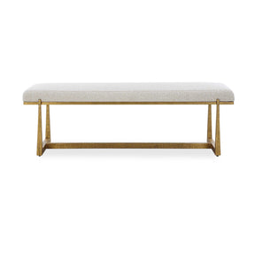 Modern European furniture - Upholstered Wool-Inspired Bench - www.oroa.com