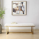 Modern European furniture - Upholstered Wool-Inspired Bench - www.oroa.com