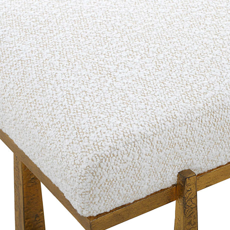 Modern European furniture - Upholstered Wool-Inspired Bench - www.oroa.com